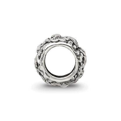 Sterling Silver Reflections Floral And Leaves Bead
