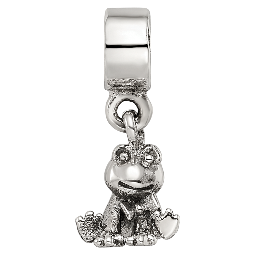Sterling Silver Kids Collection Frog Dangle Reflections Bead