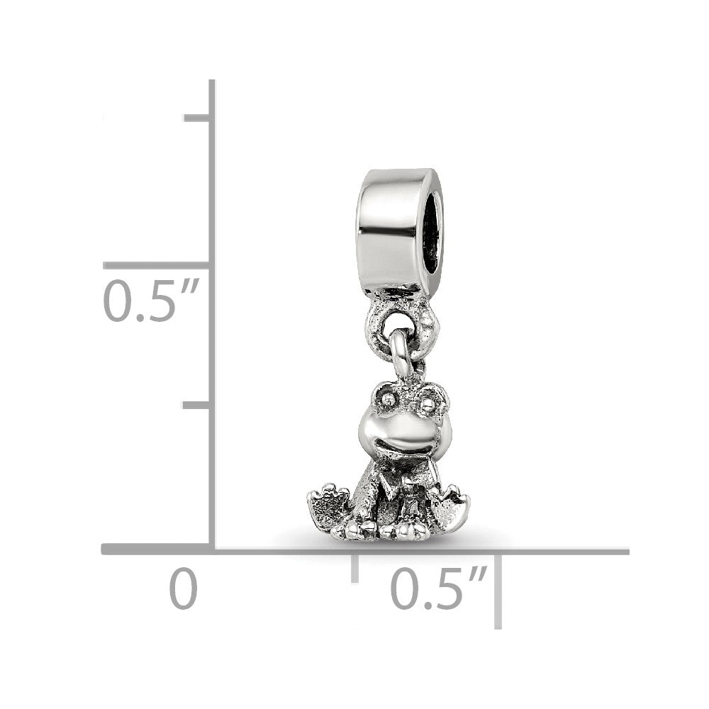 Sterling Silver Kids Collection Frog Dangle Reflections Bead