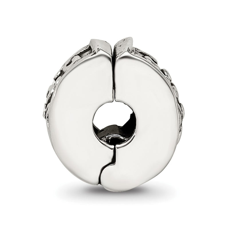 Sterling Silver Reflections Hinged Floral Clip Bead