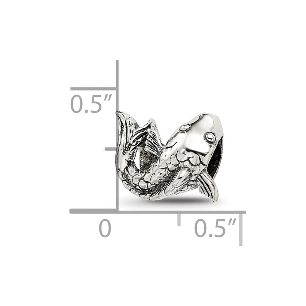 Sterling Silver Reflections Fish Bead
