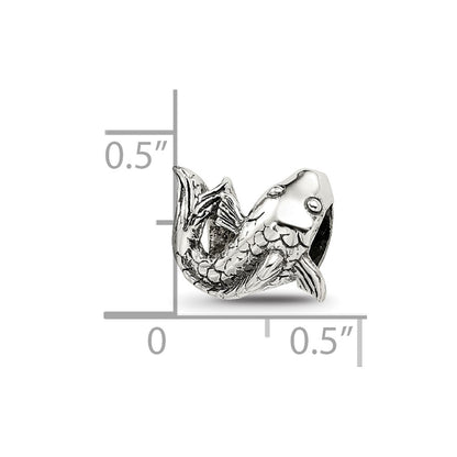 Sterling Silver Reflections Fish Bead