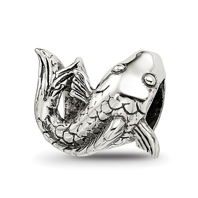Sterling Silver Reflections Fish Bead