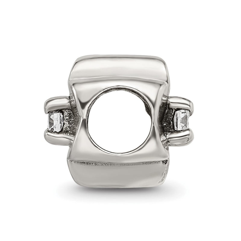 Sterling Silver Reflections Cz Clover Bead