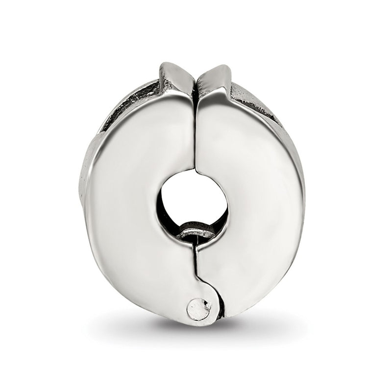 Sterling Silver Reflections Hinged Heart Clip Bead