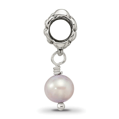 Sterling Silver Reflections Lavender Fw. Cultured Pearl Dangle Bead