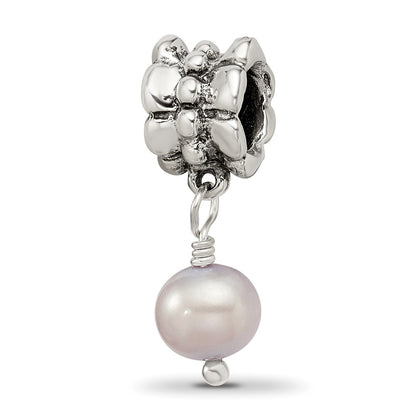 Sterling Silver Reflections Lavender Fw. Cultured Pearl Dangle Bead