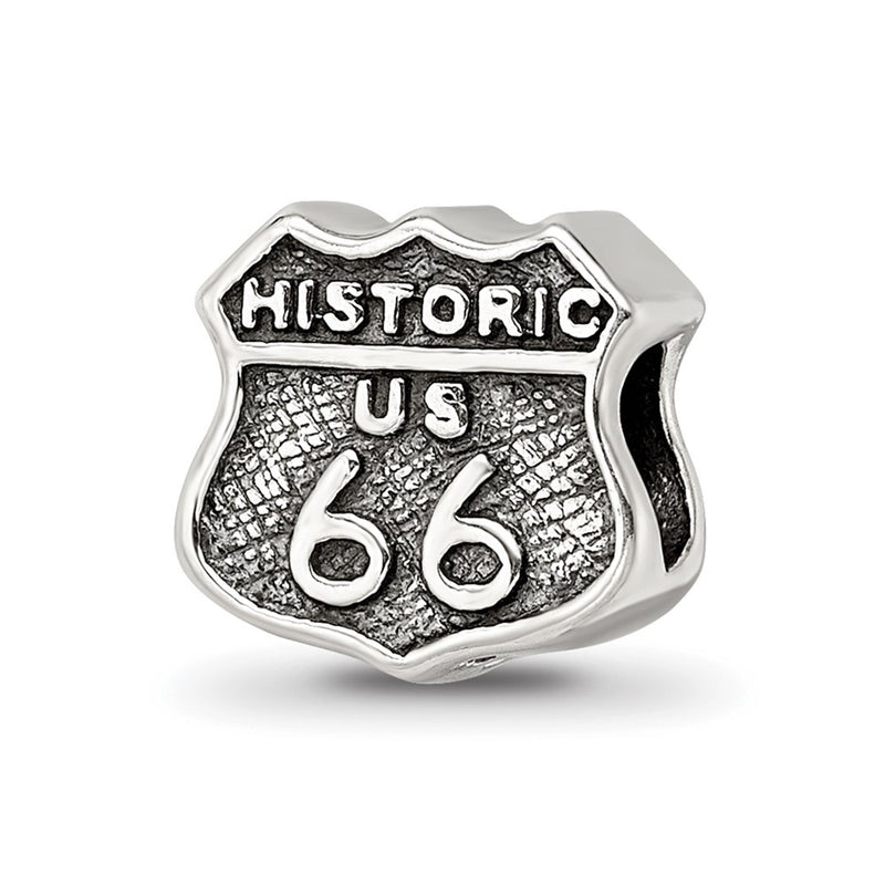 Sterling Silver Reflections Route 66 Bead