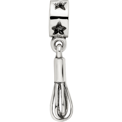 Sterling Silver Reflections Whisk Dangle Bead