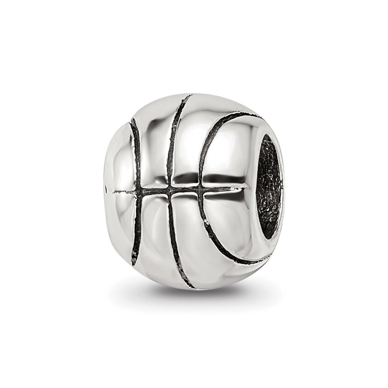 Sterling Silver Reflections Basketball Bead