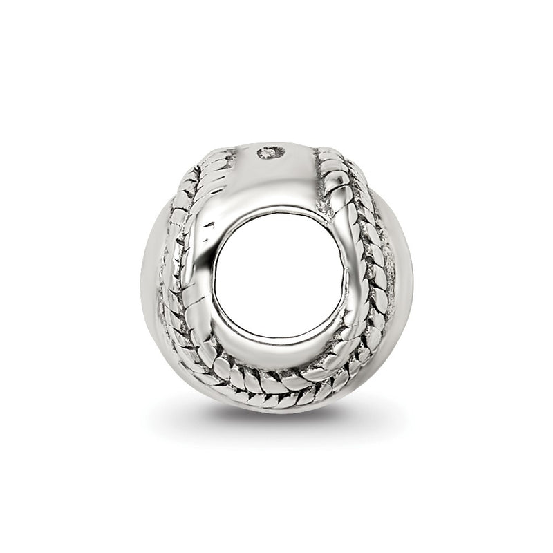 Sterling Silver Reflections Baseball Bead