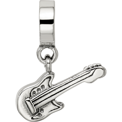 Sterling Silver Reflections Electric Guitar Bead