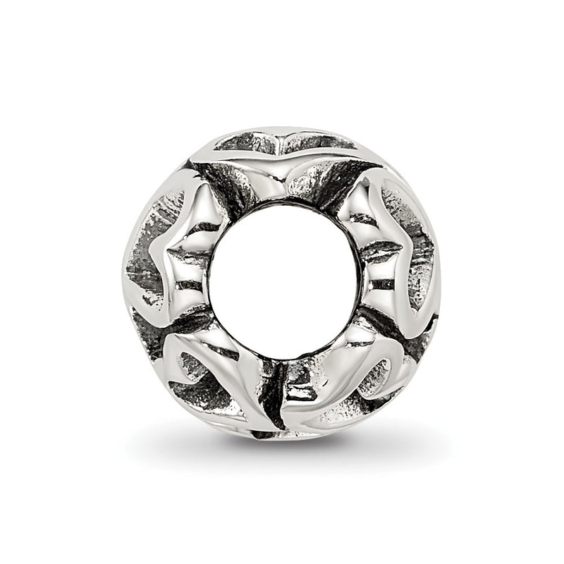 Sterling Silver Reflections Heart Bead