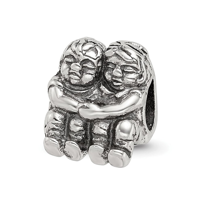 Sterling Silver Reflections Two Kids Bead