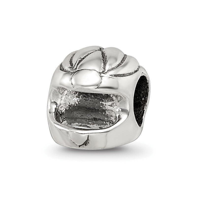 Sterling Silver Reflections Race Car Helmet Bead