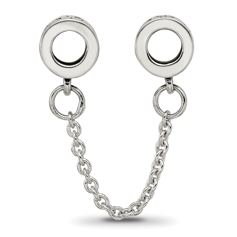 Sterling Silver Reflections Security Chain Floral Bead