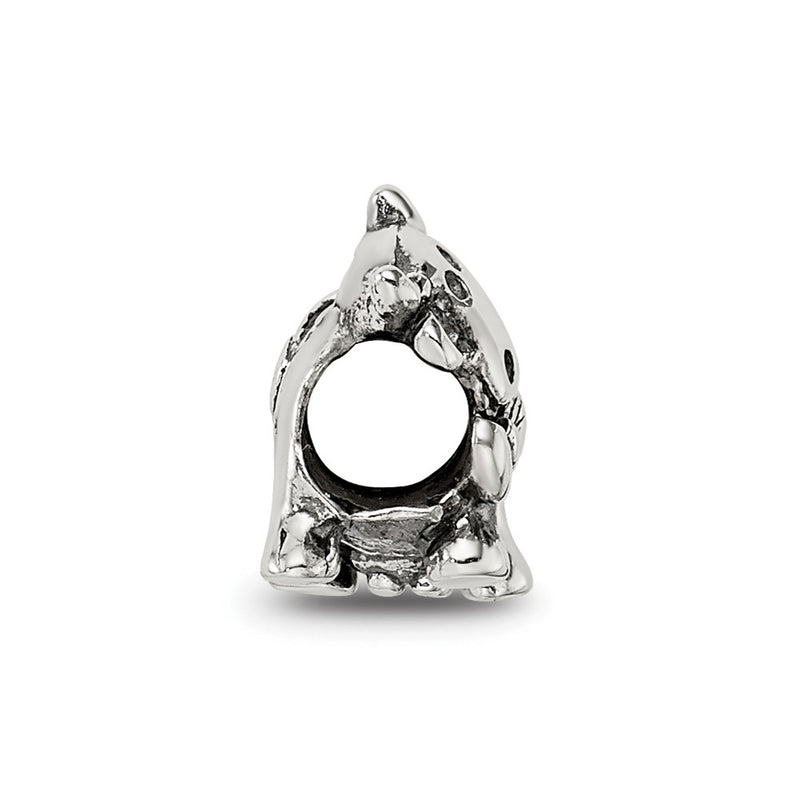 Sterling Silver Reflections Kids Cow W/ Bow Bead