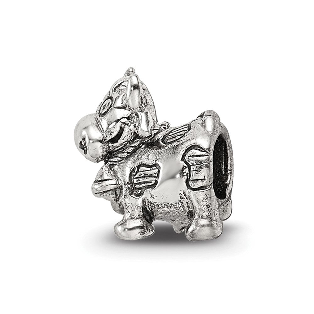Sterling Silver Reflections Kids Cow W/ Bell Bead