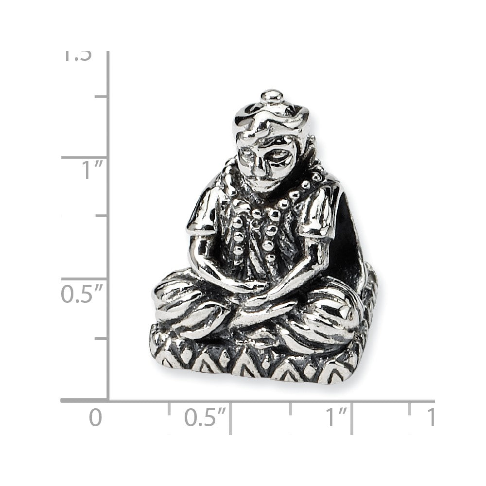 Sterling Silver Reflections Buddha Bead
