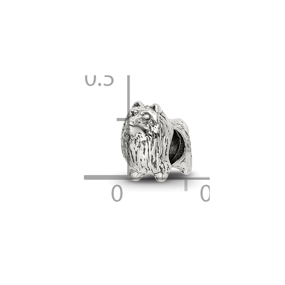 Sterling Silver Reflections Pomeranian Bead