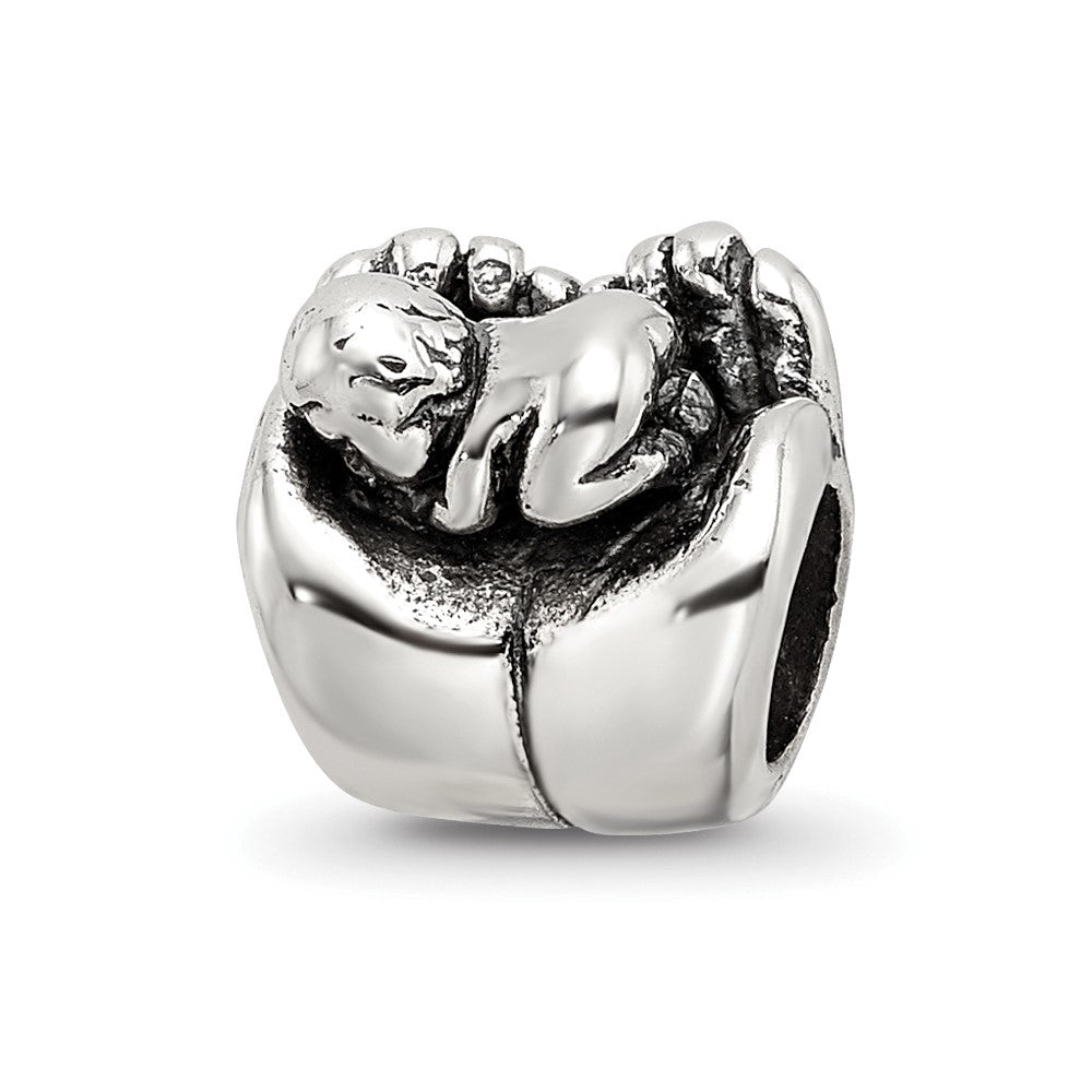 Sterling Silver Reflections Baby In Hands Bead