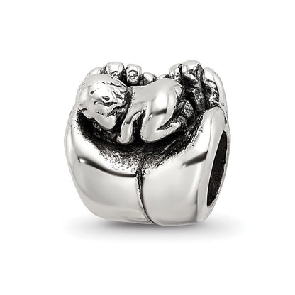 Sterling Silver Reflections Baby In Hands Bead
