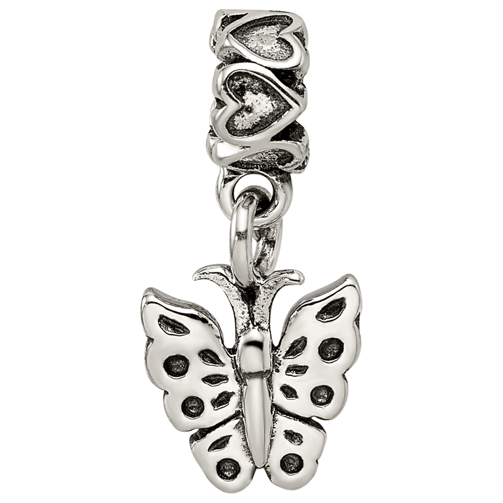 Sterling Silver Kids Collection Butterfly Dangle Reflections Bead