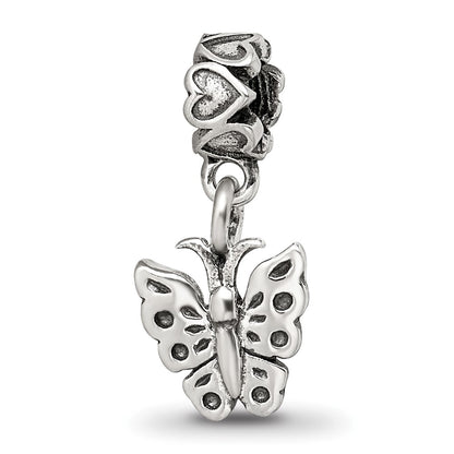 Sterling Silver Kids Collection Butterfly Dangle Reflections Bead