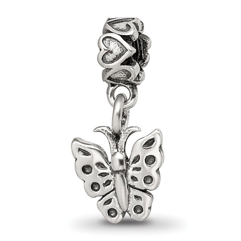 Sterling Silver Kids Collection Butterfly Dangle Reflections Bead