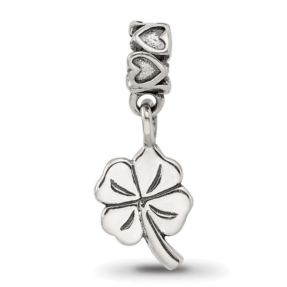 Sterling Silver Kids Collection 4-Leaf Clover Dangle Reflections Bead