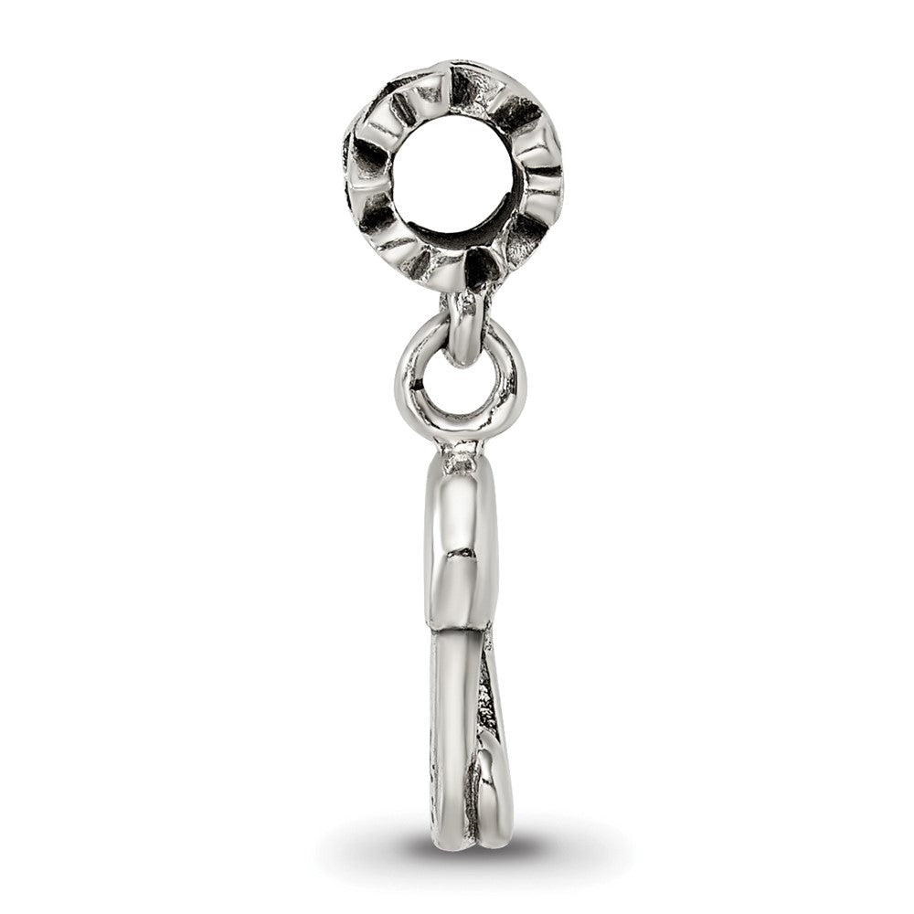 Sterling Silver Kids Collection Safety Pin Dangle Reflections Bead