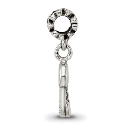 Sterling Silver Kids Collection Safety Pin Dangle Reflections Bead