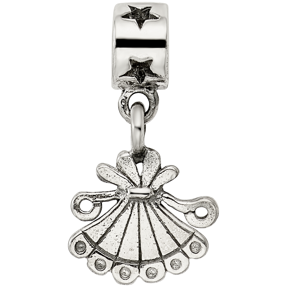 Sterling Silver Kids Collection Fan Dangle Reflections Bead
