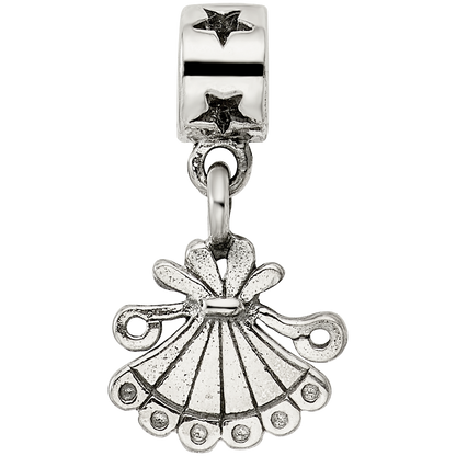 Sterling Silver Kids Collection Fan Dangle Reflections Bead