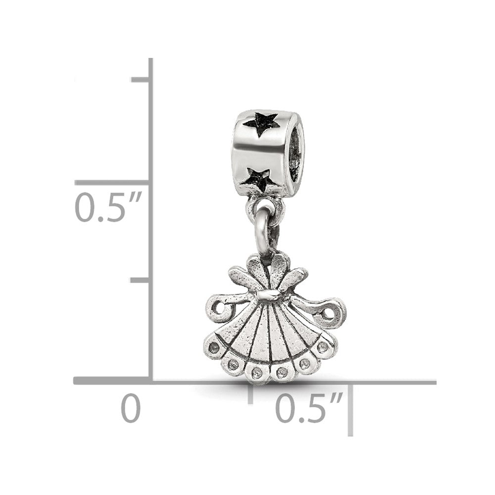 Sterling Silver Kids Collection Fan Dangle Reflections Bead