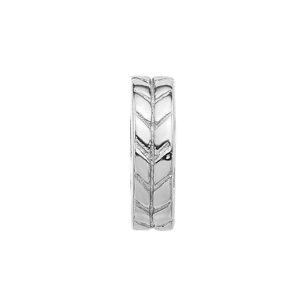 Sterling Silver Reflections Notched Spacer Bead