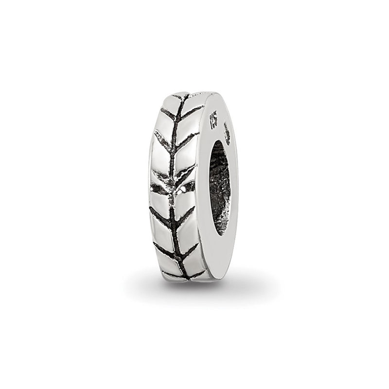 Sterling Silver Reflections Notched Spacer Bead