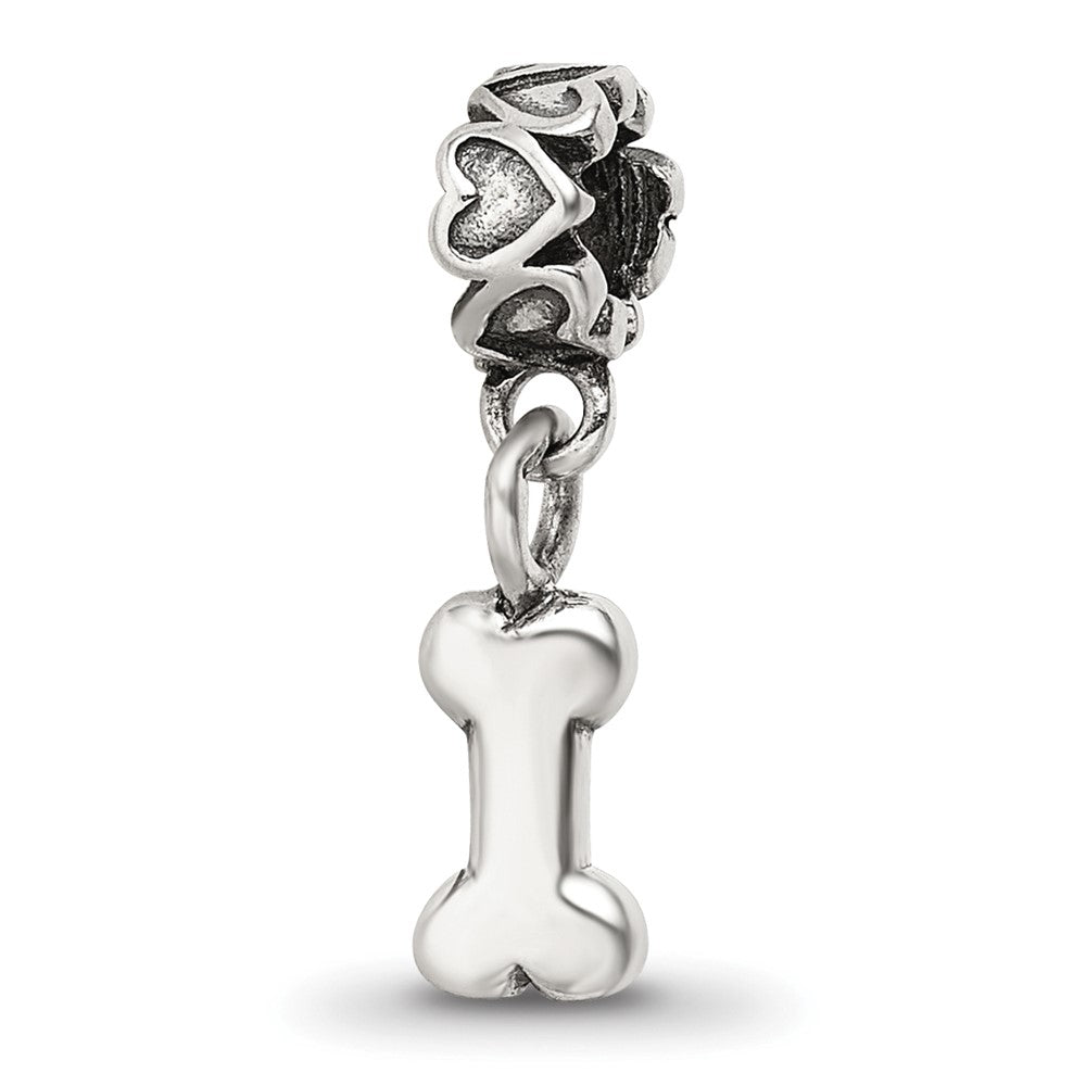 Sterling Silver Kids Collection Dog Bone Dangle Reflections Bead