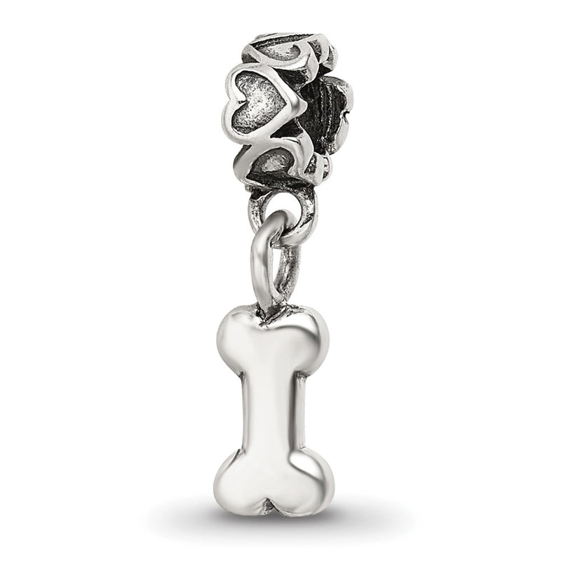 Sterling Silver Kids Collection Dog Bone Dangle Reflections Bead