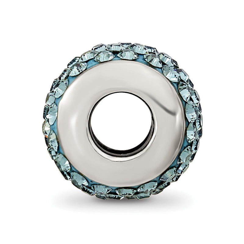 Sterling Silver Reflections December Full Blue Preciosa Crystal Bead