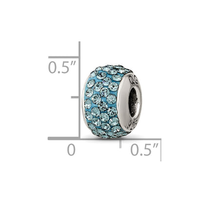 Sterling Silver Reflections December Full Blue Preciosa Crystal Bead