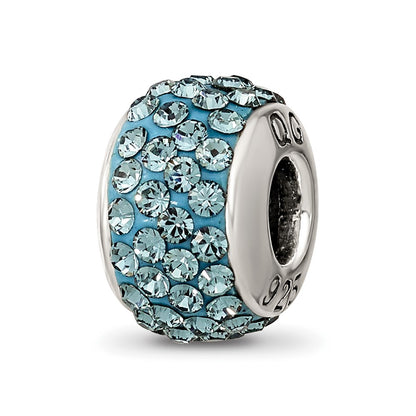 Sterling Silver Reflections December Full Blue Preciosa Crystal Bead
