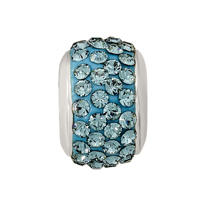 Sterling Silver Reflections December Full Blue Preciosa Crystal Bead