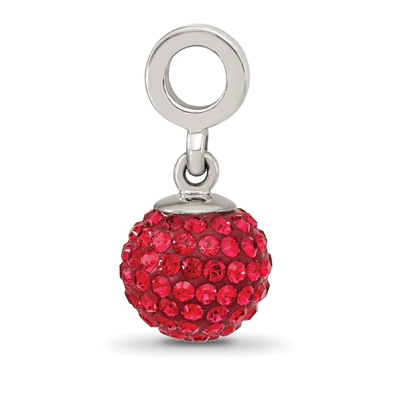 Sterling Silver Reflections July Preciosa Crystal Ball Dangle Bead