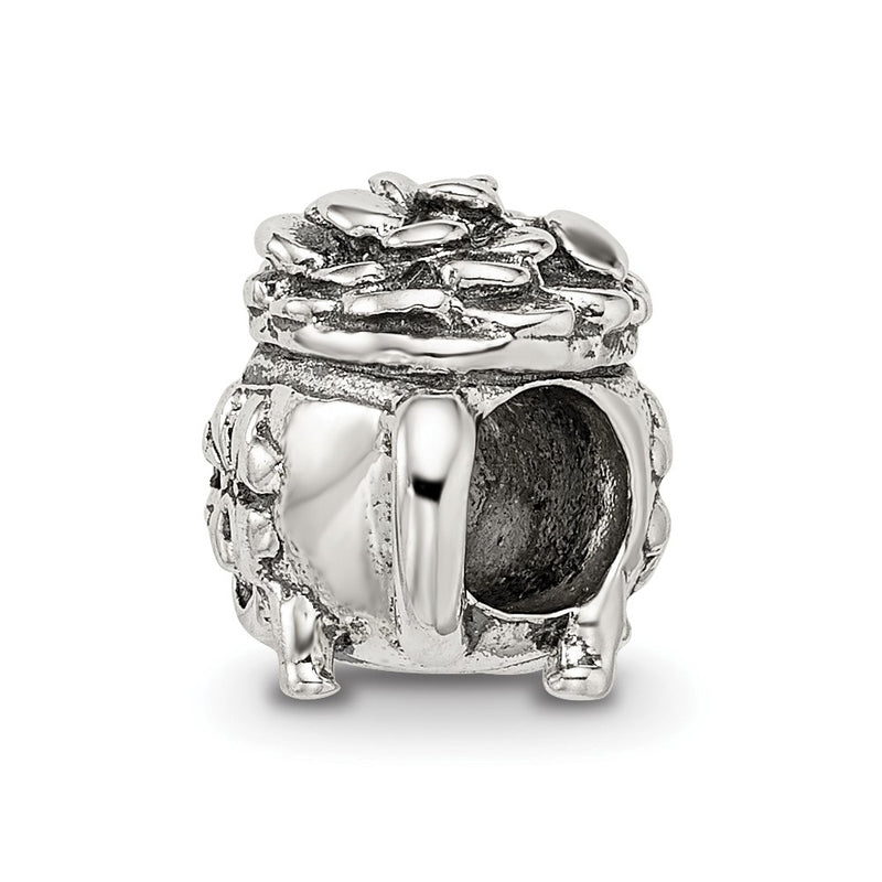Sterling Silver Reflections Pot-Of-Gold Bead