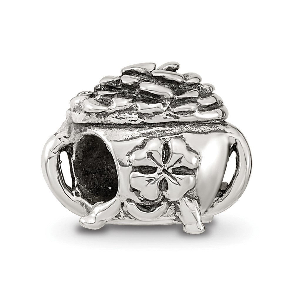 Sterling Silver Reflections Pot-Of-Gold Bead