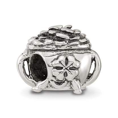 Sterling Silver Reflections Pot-Of-Gold Bead