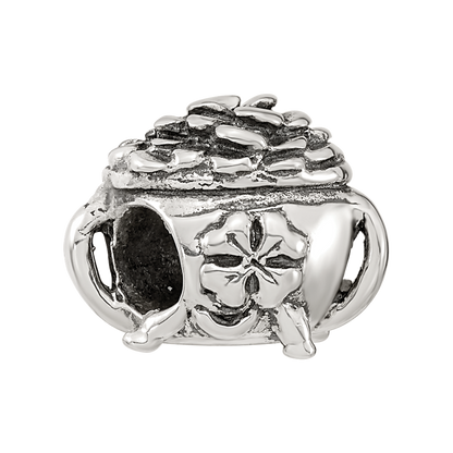 Sterling Silver Reflections Pot-Of-Gold Bead