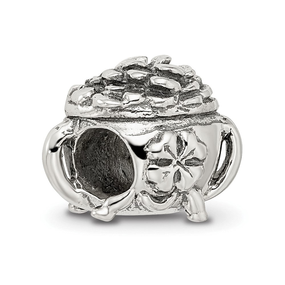Sterling Silver Reflections Pot-Of-Gold Bead