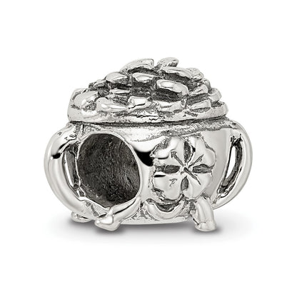 Sterling Silver Reflections Pot-Of-Gold Bead